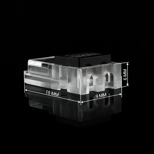 Коннектор для світлодіодних стрічок OEM SC-26-SW-8-2 8 мм, 2 pin, (провод-лента), invisible style