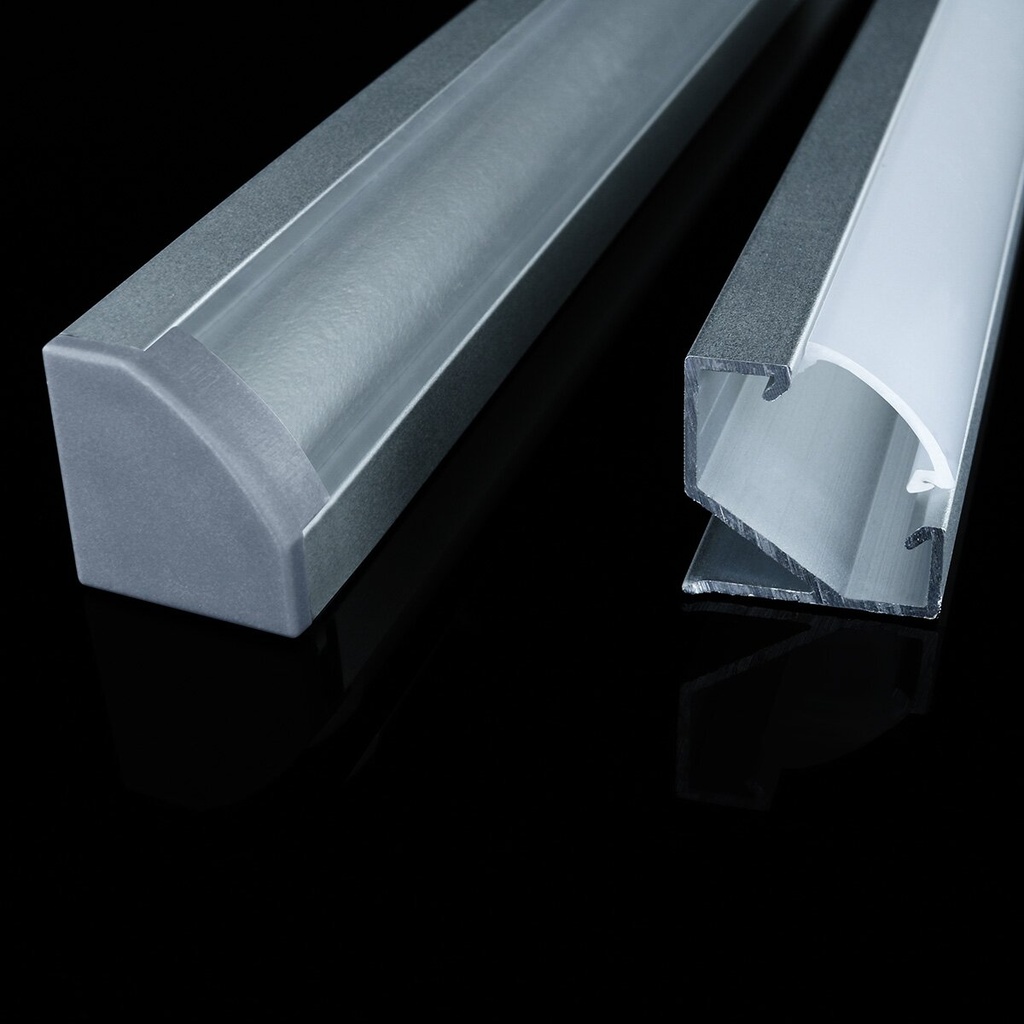 Профiль алюмінієвий BIOM кутовий ЛПУ17 17х17анодований (палка 2м), м