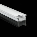 Профіль алюмінієвий BIOM врізний ЛПВ7W 7х16, білий (палка 2м), м