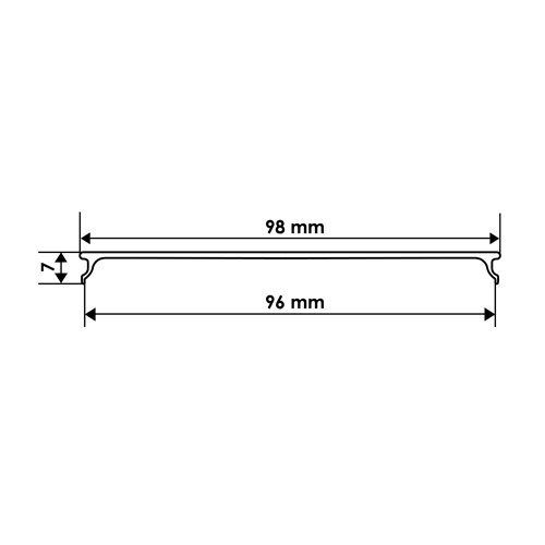 Розсіювач матовий BIOM LM-100 для профілю ЛСВ-100 ((палка 2 м)), м