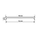 Розсіювач матовий BIOM LM-100 для профілю ЛСВ-100 ((палка 2 м)), м