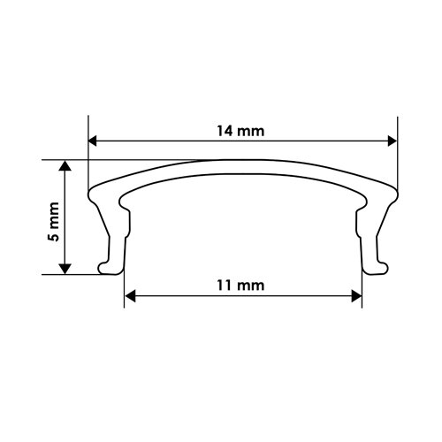 Розсіювач матовий BIOM LM-22 до профілю ЛПС-22, м