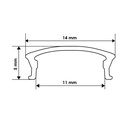 Розсіювач матовий BIOM LM-22 до профілю ЛПС-22, м