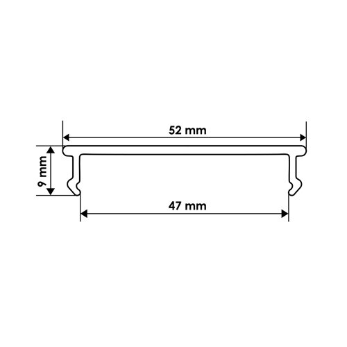 Розсіювач матовий BIOM LM-55 для профілю ЛСВ-55, м