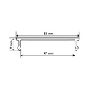 Розсіювач матовий BIOM LM-55 для профілю ЛСВ-55, м