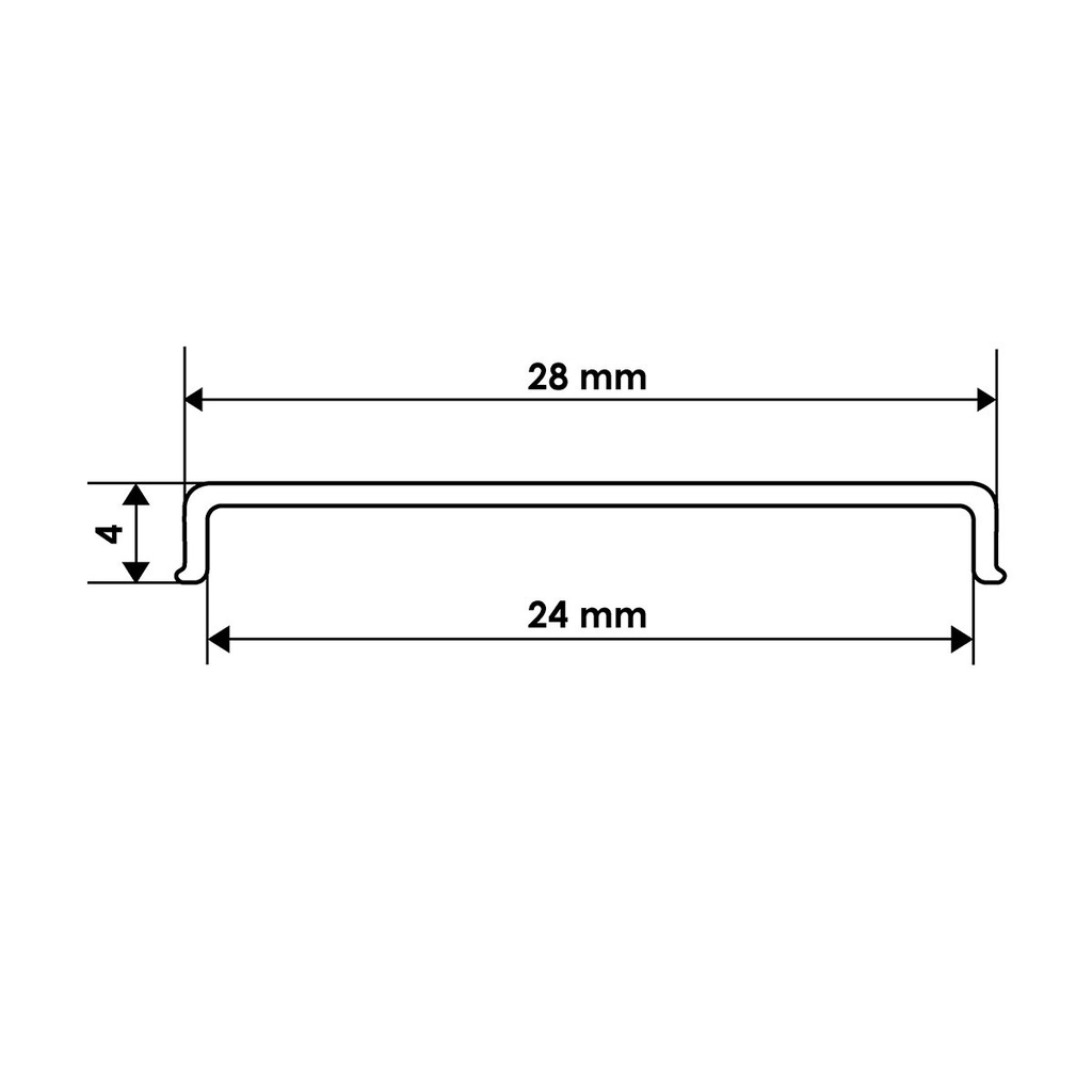 Розсіювач чорний BIOM LM-20B, до профілю LP-20AB, LPV-20AB, (палка 2м), м