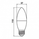 Свiтлодiодна лампа Biom BT-567 C37 7W E27 3000К матова