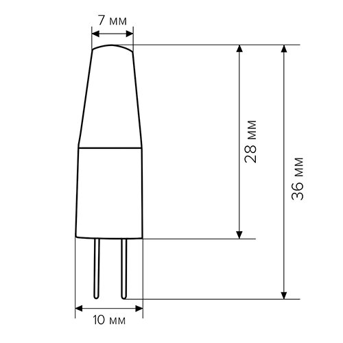 Свiтлодiодна лампа Biom G4 3.5W 1507 3000K AC220
