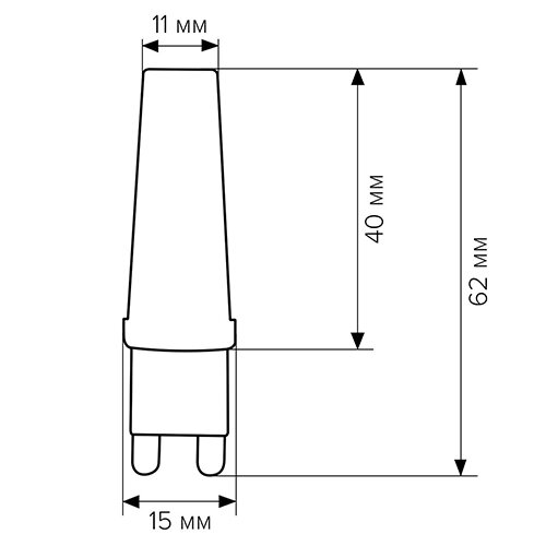 Свiтлодiодна лампа Biom G9 5W 2508 4500K AC220