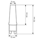 Свiтлодiодна лампа Biom G9 5W 2508 4500K AC220