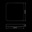 Свгтильник світлодіодний Biom SMART SML-S21-50/2-DIY3000-6000K 50Вт с д/у