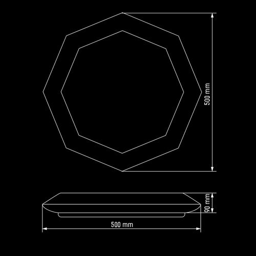 Светильник светодиодный Biom SMART SML-R05-80/2 3000-6000K 80Вт с д/у New