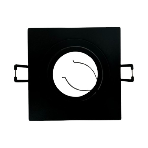 Світильник BIOM SP-04S-B-AL врізний для лампи MR16 квадратний чорний