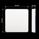 Світильник світлодіодний Biom BYS-01-24-5 24w квадратный 5000К