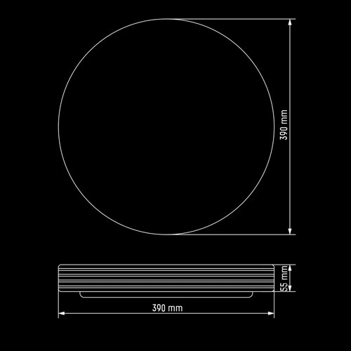 Світильник світлодіодний Biom DEL-R04-24 4500K 24Вт без д/у