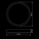 Світильник світлодіодний Biom DEL-R08-24 4500K 24Вт без д/у