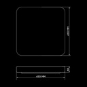 Світильник світлодіодний Biom DEL-S21-42-4 DIY 4500K 42Вт без д/к