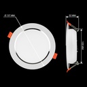 Світильник світлодіодний Biom DF-12W 12Вт білий круглий 5000К