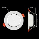 Світильник світлодіодний Biom DF-9W 9Вт білий круглый 5000К