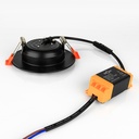 Світильник світлодіодний Biom DFR-6B 6Вт чорний круглий 5000К