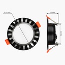 Світильник світлодіодний Biom DFR-6B 6Вт чорний круглий 5000К