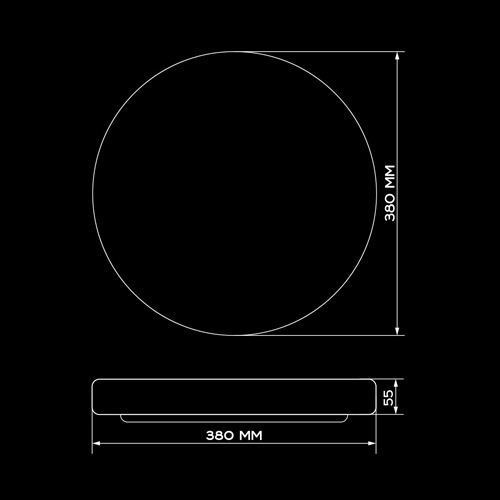 Світильник світлодіодний Biom DL-R102-36-5 6200K 36Вт без д/у