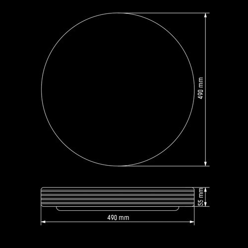 Світильник світлодіодний Biom SMART SML-R04-80/2 3000-6000K 80Вт с д/у New