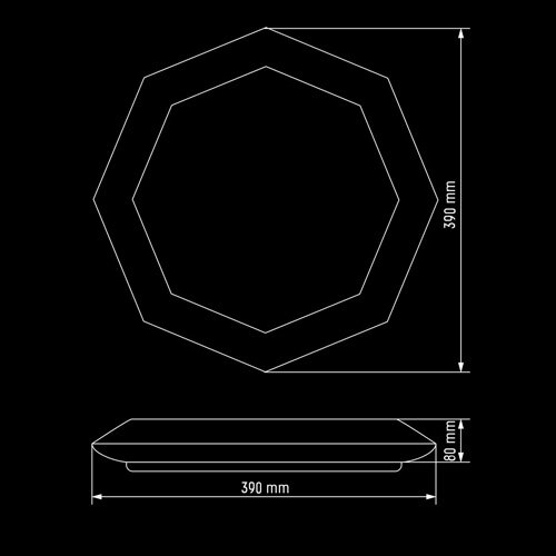 Світильник світлодіодний Biom SMART SML-R05-50/2 3000-6000K 50Вт з д/к New