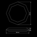 Світильник світлодіодний Biom SMART SML-R05-50/2 3000-6000K 50Вт з д/к New