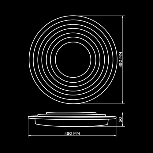 Світильник світлодіодний Biom SMART SML-R24-80 3000-6000K 80Вт с д/у