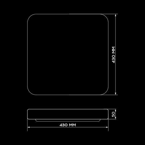 Світильник світлодіодний Biom SMART Светильник светодиодный Biom SMART SML-S21 3000-6000K 50Вт с д/у