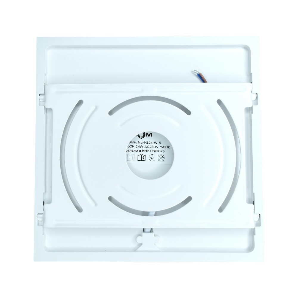 Світильник світлодіодний NL-1-S24-W-5 24Вт квадратний 5000К білий