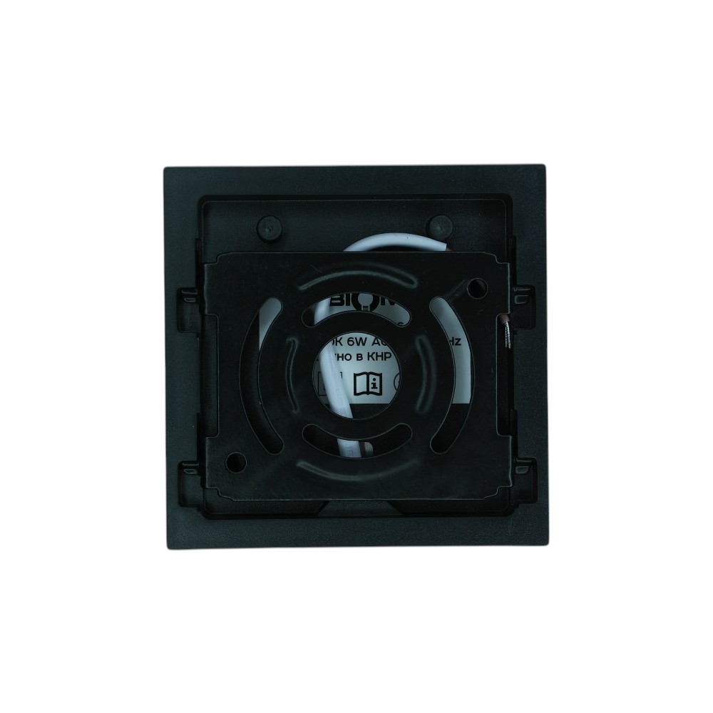 Світильник світлодіодний NL-2-S6-B-5 6Вт квадратний 5000К чорний