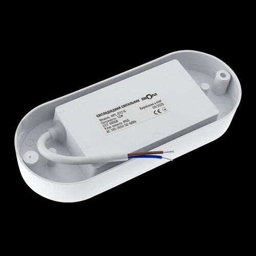 Світильник світлодіодний ЖКХ Biom MPL-О12-6 12Вт 6000К, овал