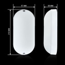 Світильник світлодіодний ЖКХ Biom MPL-О18-6 18Вт 6000К, овал