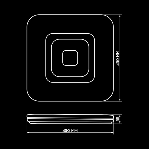 Світильник світодіодний Biom SMART SML-S25-80 3000-6000K 80Вт с д/у