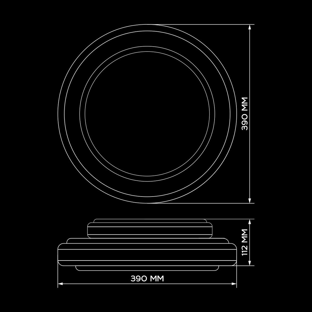 Світильник світолдіодний Biom SMART SML-R22-50/2 3000-6000K 50Вт с д/у