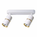 Накладний поворотний світильник Ardero ML312-2 BAMBOO під лампу білий золото