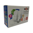 Світлодіодна лампа Biom BT-510/3 A60 10W E27 4500К матова (упаковка 3 шт.)