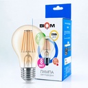 Світлодіодна лампа Biom FL-411 A60 8W E27 2350K Amber