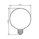 Світлодіодна лампа Biom FL-420 G-95 8W E27 2350K Amber