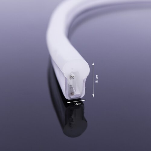 Світлодіодна стрічка NEON 12В JL 2835-120 B IP65 синий, герметичная, 1м