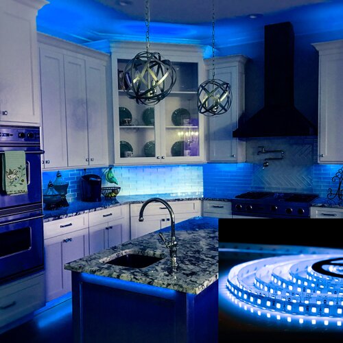 Світлодіодна стрічка OEM ST-12-2835-120-B-20 синя, негерметична, 1м