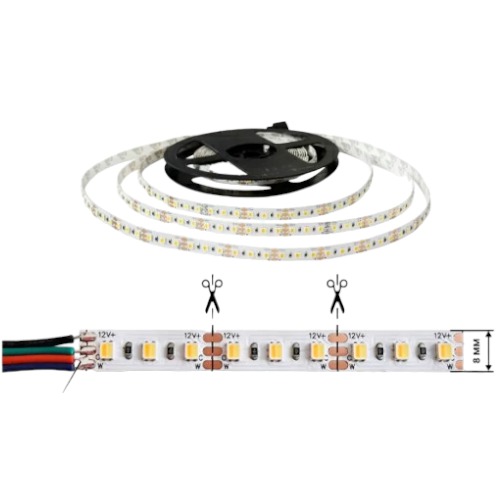 Світлодіодна стрічка OEM ST-12-2835-120-DCCT-20 3CCT, негерметична, 1м