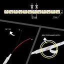 Світлодіодна стрічка OEM ST-12-2835-240-NW-20 нейтральна біла, негерметична, 1м