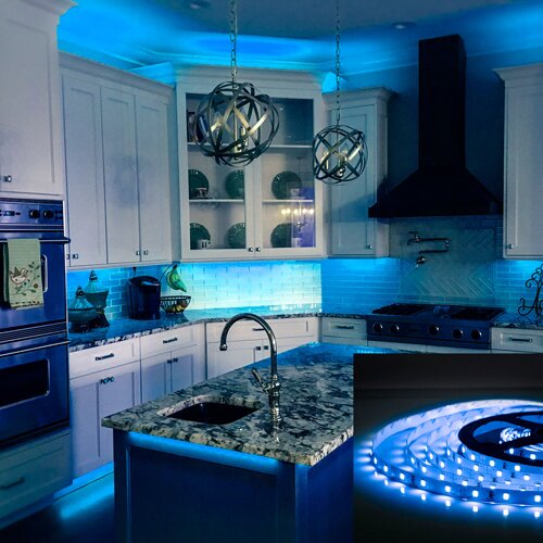 Світлодіодна стрічка OEM ST-12-2835-60-B-20 синя, негерметична, 1м