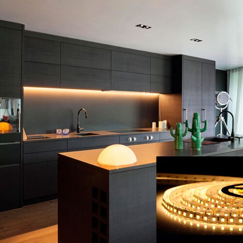 Світлодіодна стрічка OEM ST-12-2835-60-WW-20-V2 тепла біла, негерметична, 1м