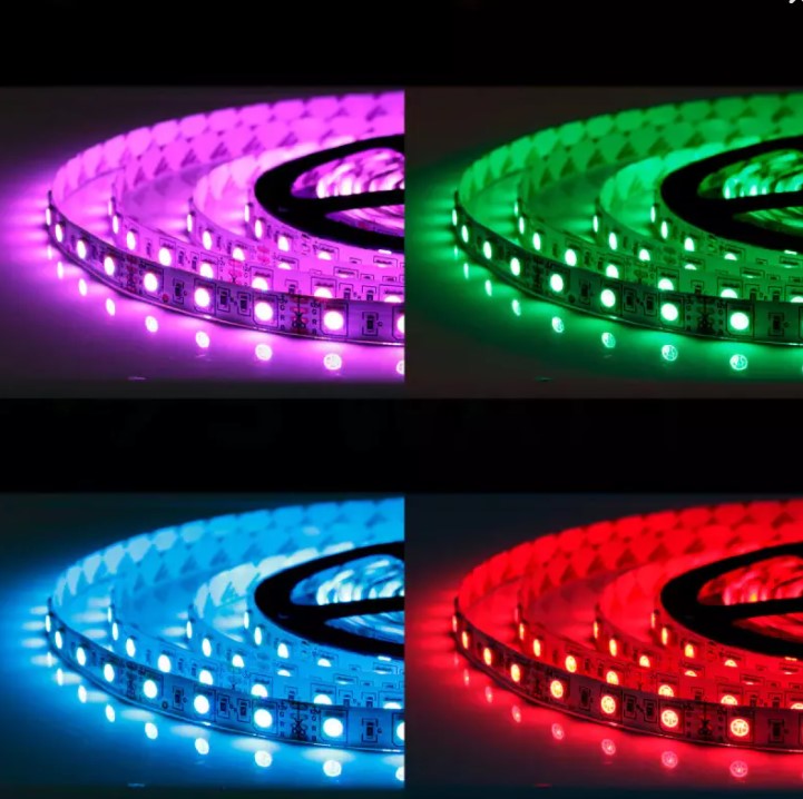 Світлодіодна стрічка OEM ST-12-5050-60-RGB-65, герметична, 1м