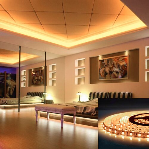 Світлодіодна стрічка OEM ST-12-5050-60-WW-20-V2 тепла біла, негерметична, 1м