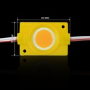 Світлодіодний модуль BRT COB 2.4W круглий YELLOW, 12В, IP65 жовтий